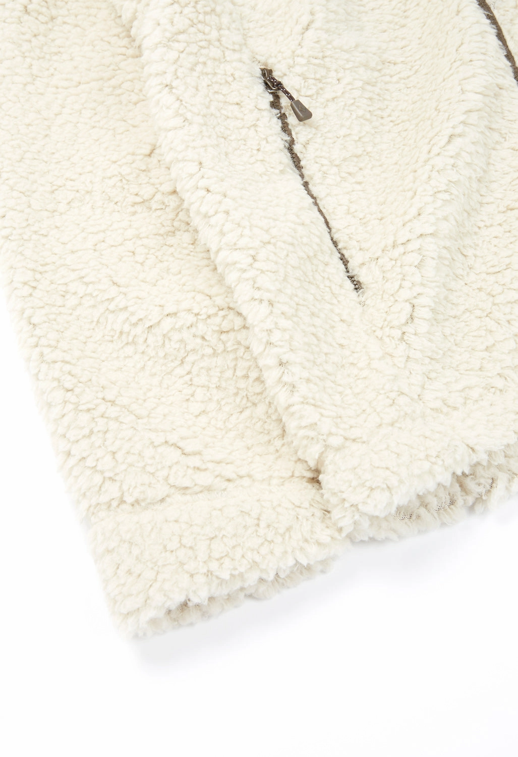 Hooded Attachment Quilted Interior Montbell Men's Climaplus Shearling Jacket - Ivory