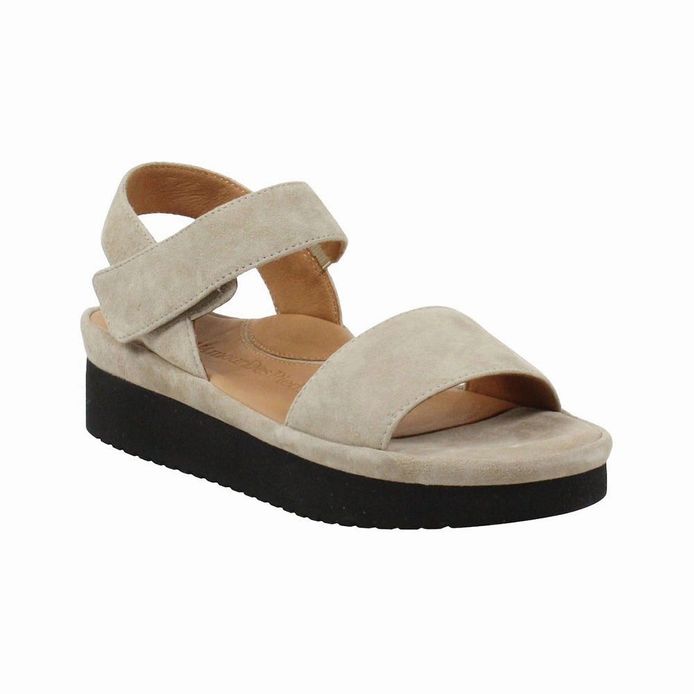 Bare Support Breathable Footwear Abrilla Sandal - Taupe Kid Suede