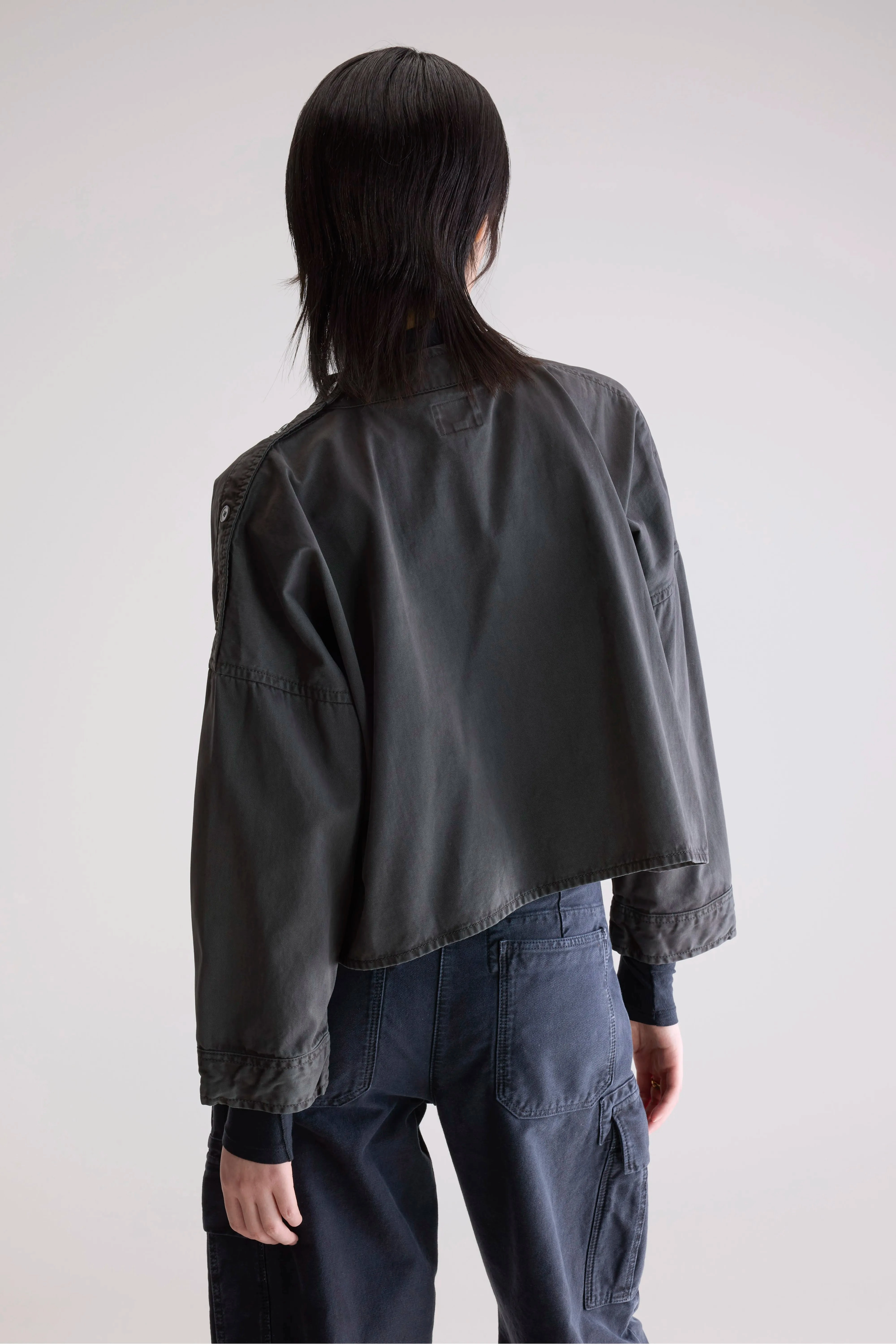 Waldo relaxed blouse (252 / W / PIRATE) Adjustable Hem Fade Resistant Formula