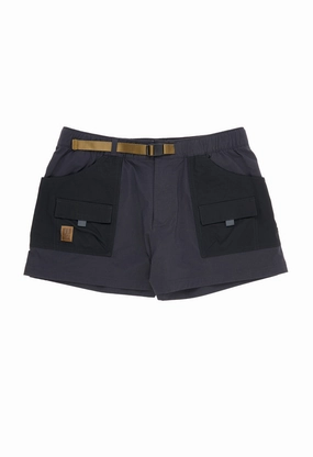 Topo Designs Women's Retro River Shorts - Black / Neutral Comfortable fit