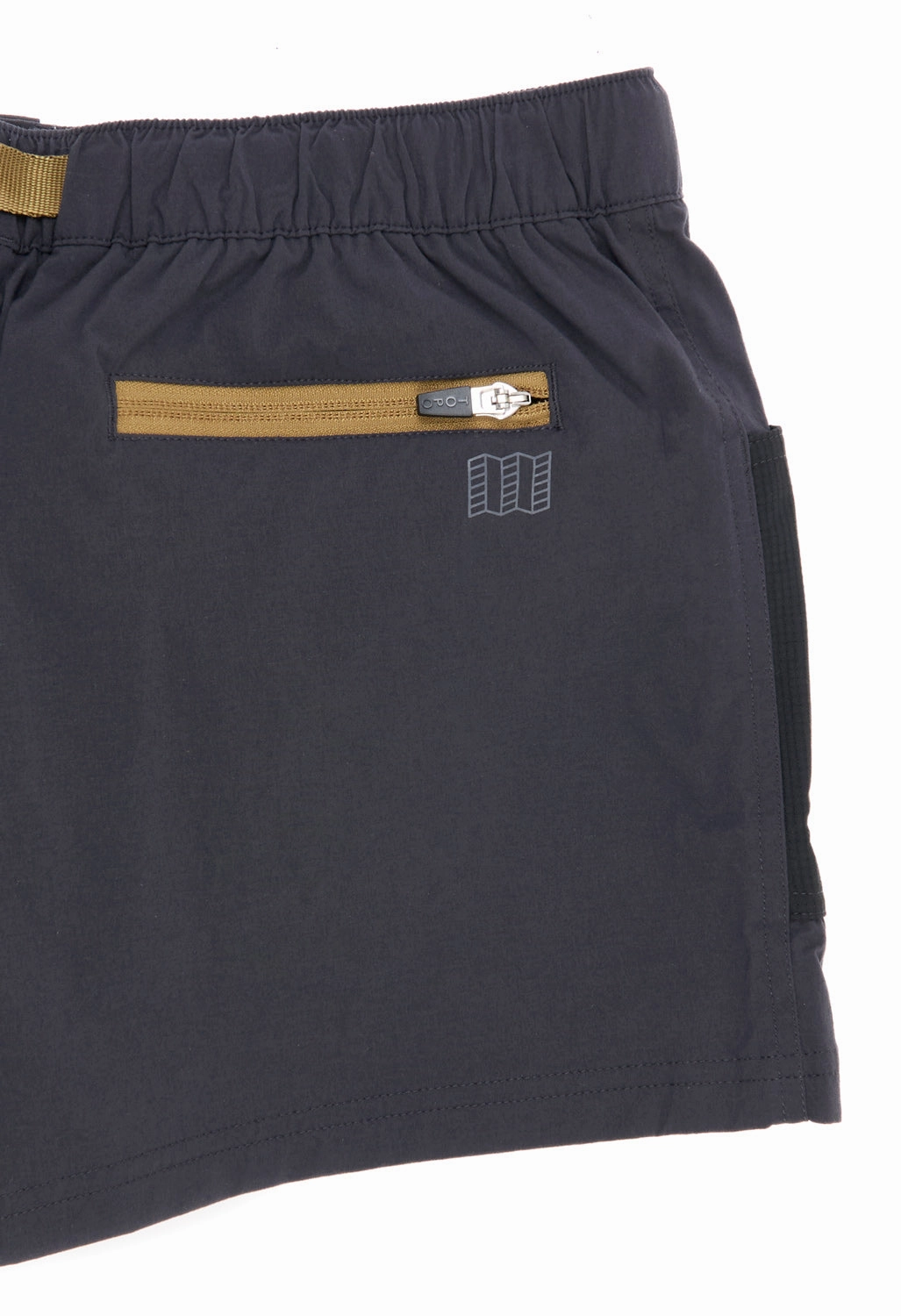 Topo Designs Women's Retro River Shorts - Black / Neutral Geometric Pattern Daily Essential