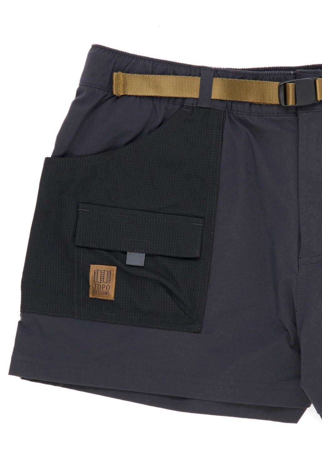 Casual Stretch Topo Designs Women's Retro River Shorts - Black / Neutral