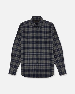 Regular fit cotton flannel shirt All Purpose Weave Design Mountain Escape