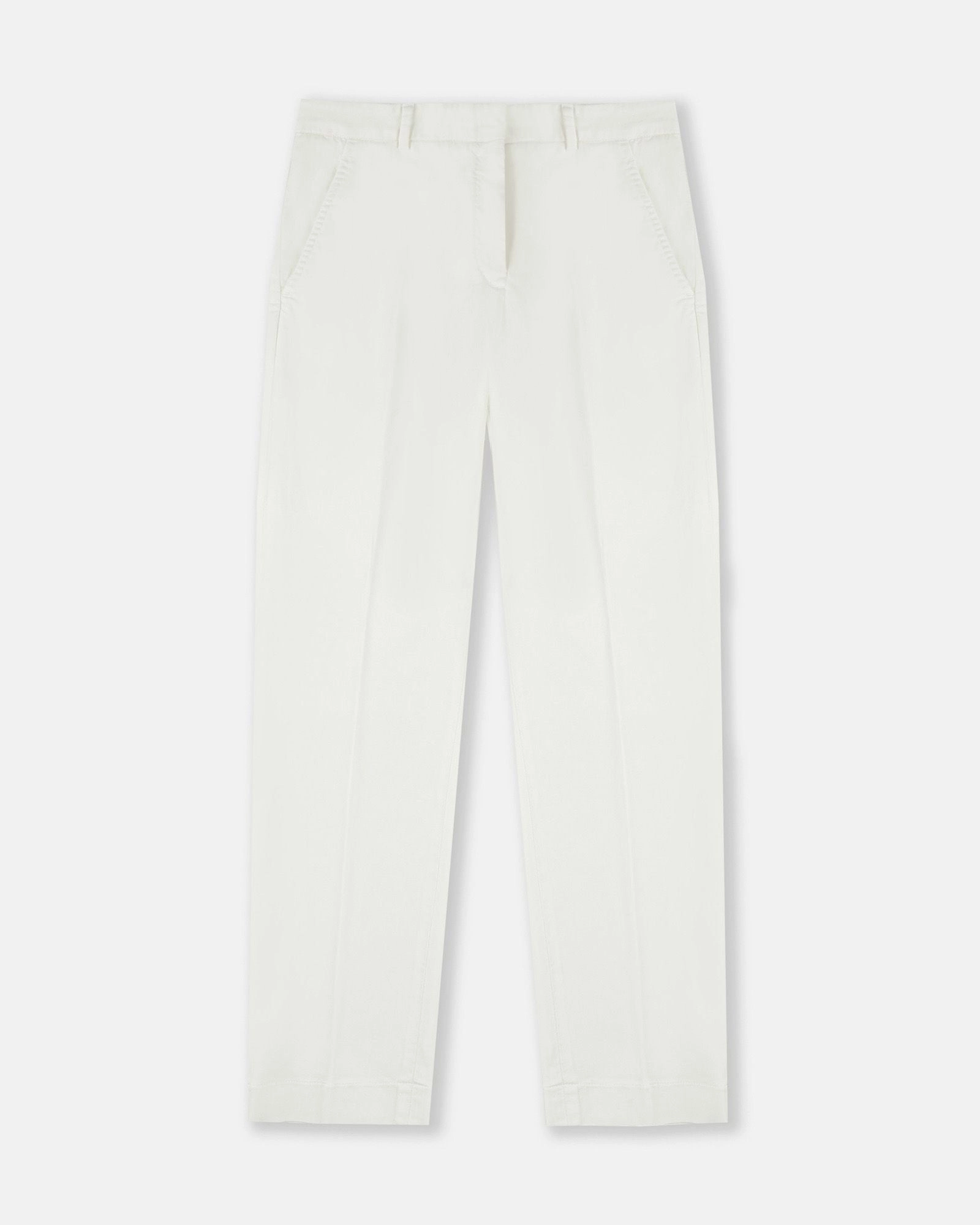 Slim fit trousers in cotton gabardine and lyocell Printed design