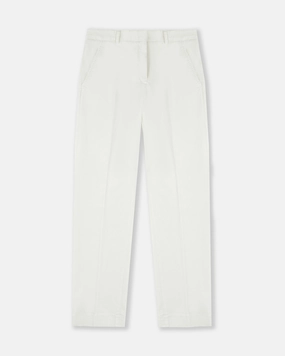 Slim fit trousers in cotton gabardine and lyocell Printed design