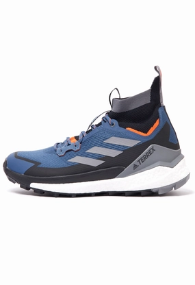 Durable Shell Windy Weather NYC Street adidas TERREX Free Hiker 2 Men's Boots - Wonder Steel/Grey Three/Legend Ink