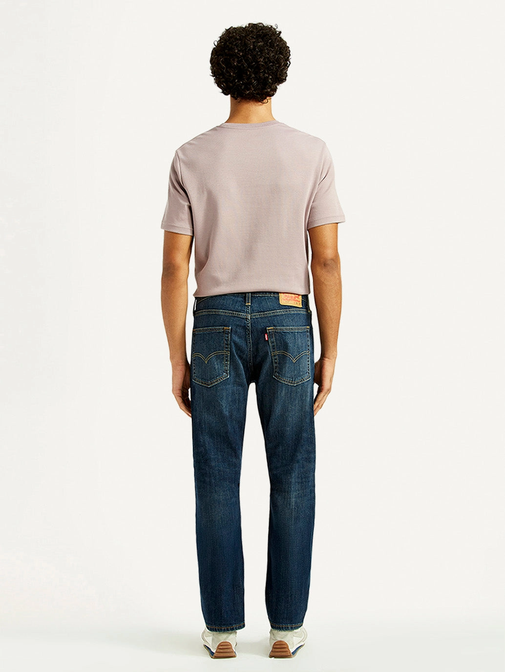 Casual Days Durable Rivet Hardware Men's 513 Dark Indigo Slim Straight Fit Mid Rise Jeans