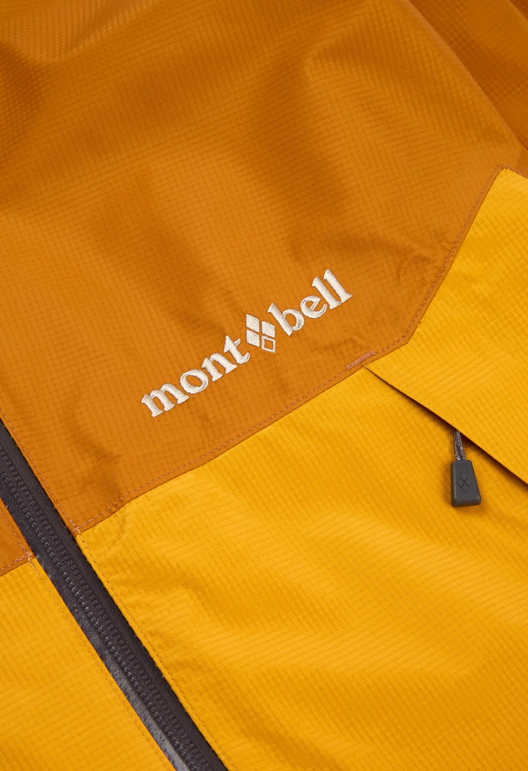 Stylish Daily Fit Ripstop Reinforcement Montbell Men's Thunder Pass Jacket - Honey / Mango