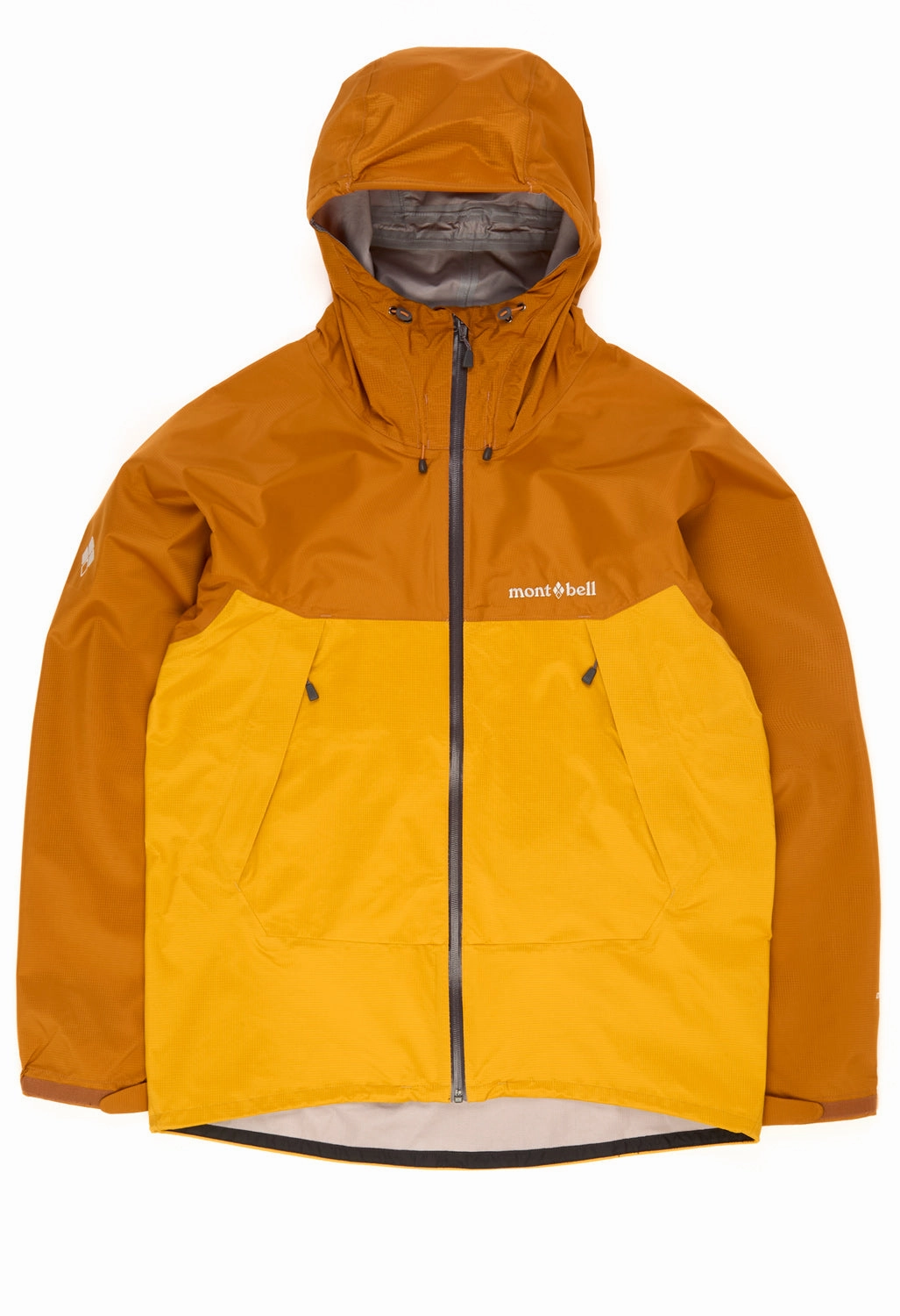 Durable Abrasion Resistant Urban Outdoor Look Montbell Men's Thunder Pass Jacket - Honey / Mango