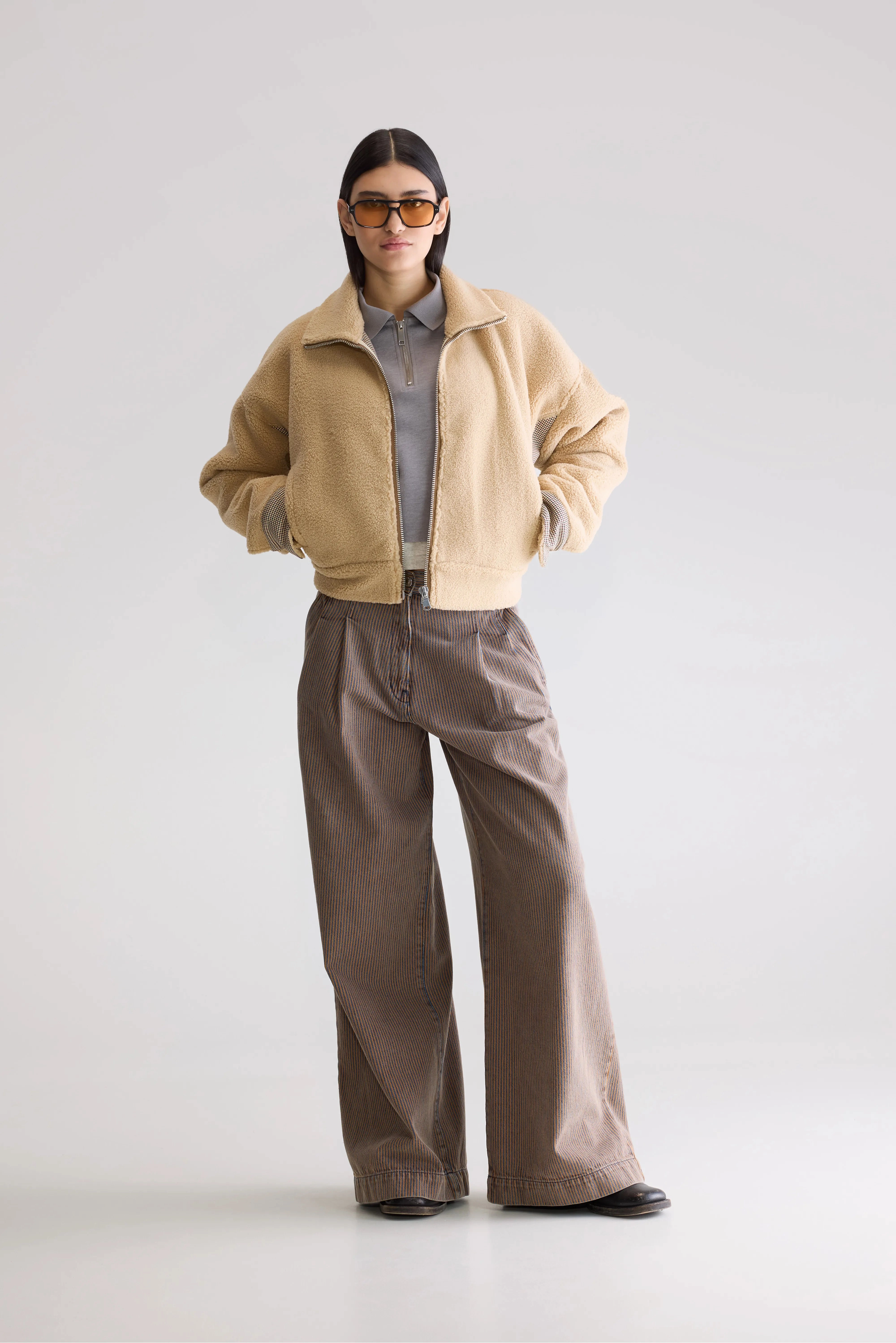 All Day Comfort quick dry Alesha Teddy Jacket (252 / W / MACADAMIA)