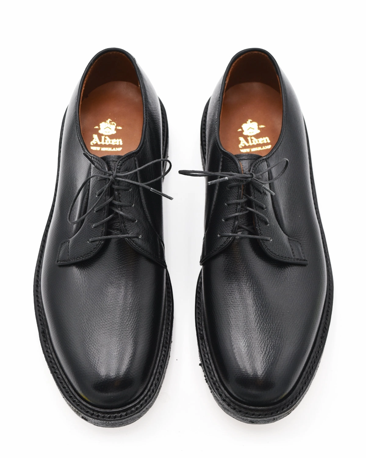 Wide Fit Option Alden 949 Black Alpine Grain All Weather Walker