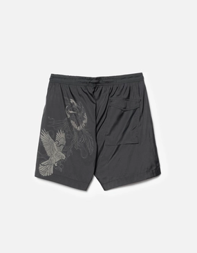 Breezy Comfort 1543 Crow & Heron Swim Shorts Black