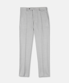 Double Layered Hem Fit Control Slim-fit certified tropical wool trousers