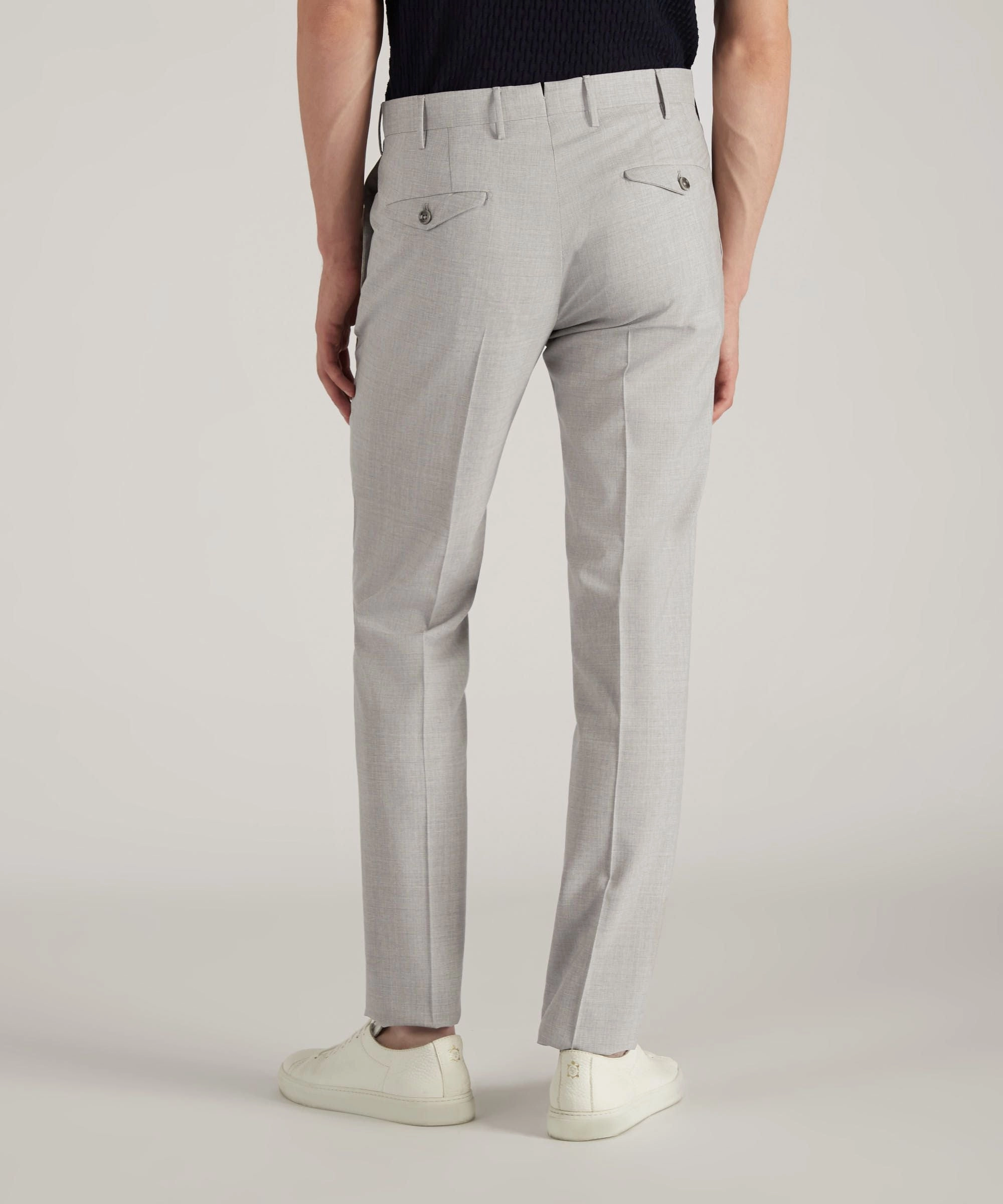 Sweat Wicking Liner Core Fit Slim-fit certified tropical wool trousers