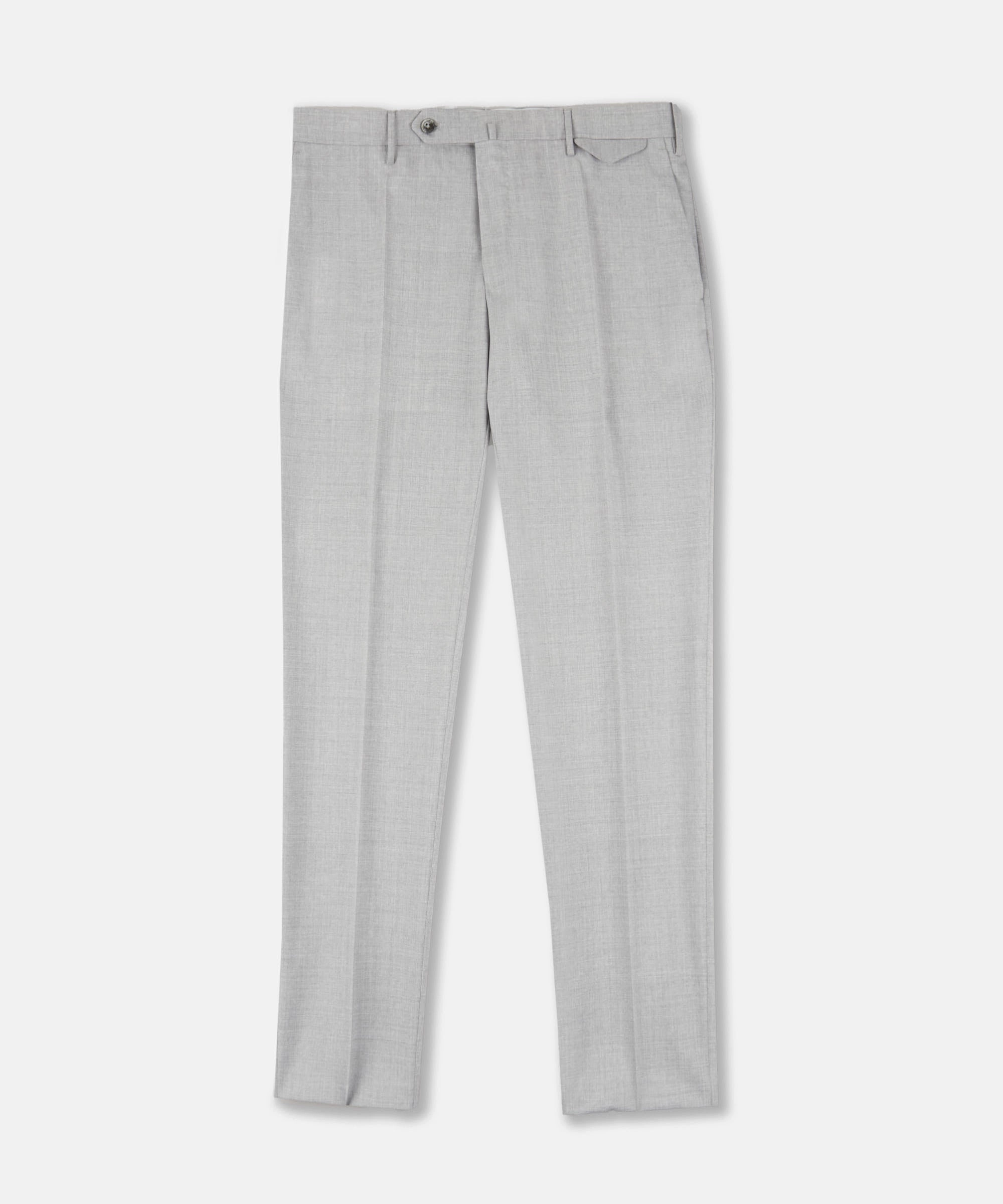 Double Layered Hem Fit Control Slim-fit certified tropical wool trousers