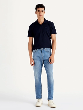 Relaxed Style Smart Casual Minimalist Style Travel Essential Men's 512 Blue Slim Tapered Fit Mid Rise Jeans