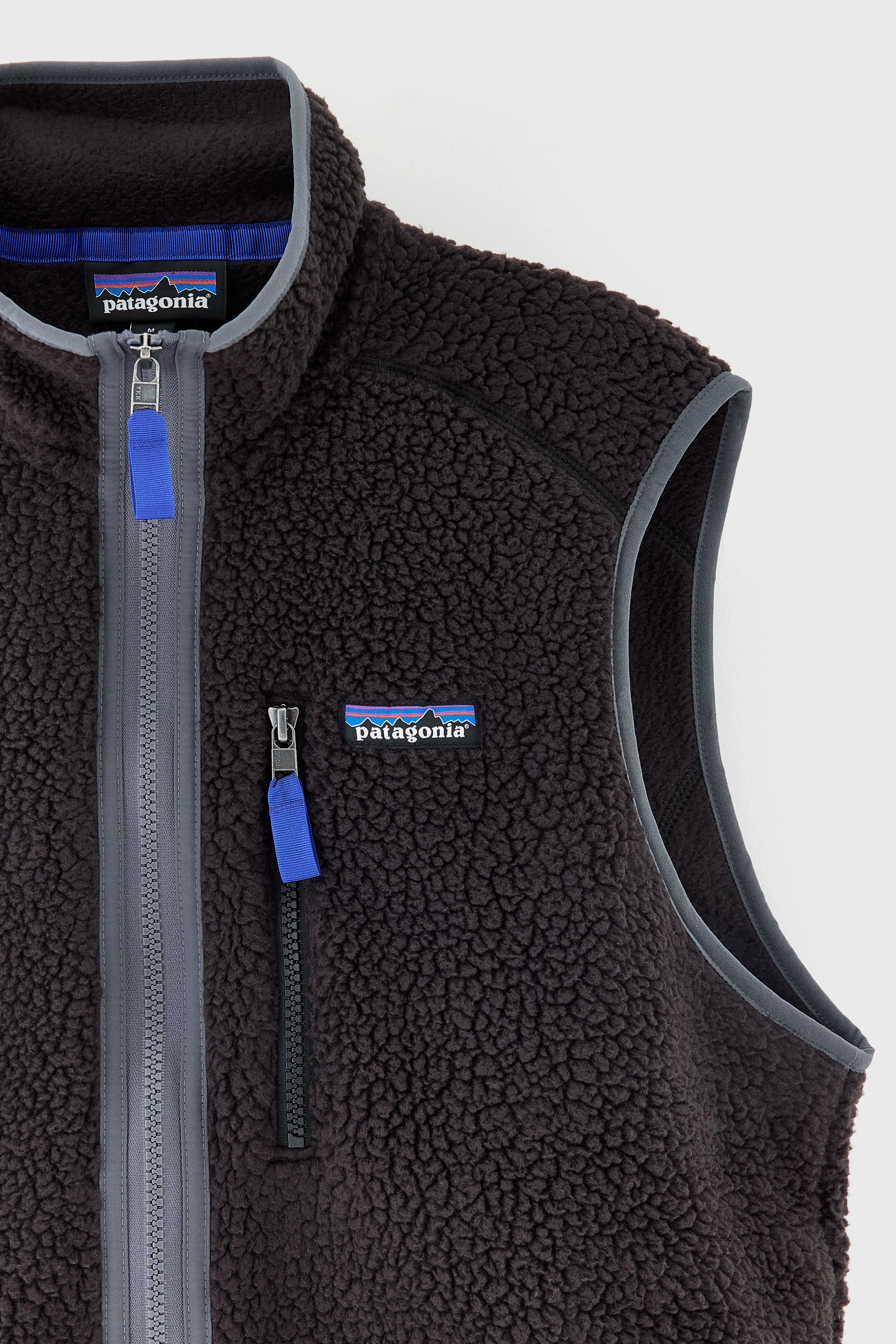 Men's Retro Pile Fleece Vest  (252 / M / BLACK) Slim Fit Styles