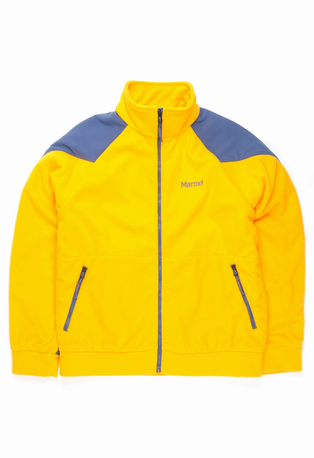 Marmot Better Polar Alpinist Fleece Jacket - Solar / Blue Indigo Cold Ready Look Breathable Lining