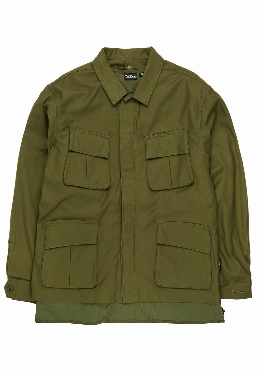 Modular Attachment System Glow In Dark Accents Wild Things Men's Bdu Quilting Attachable 3-in-1 Jacket - Olive Drab