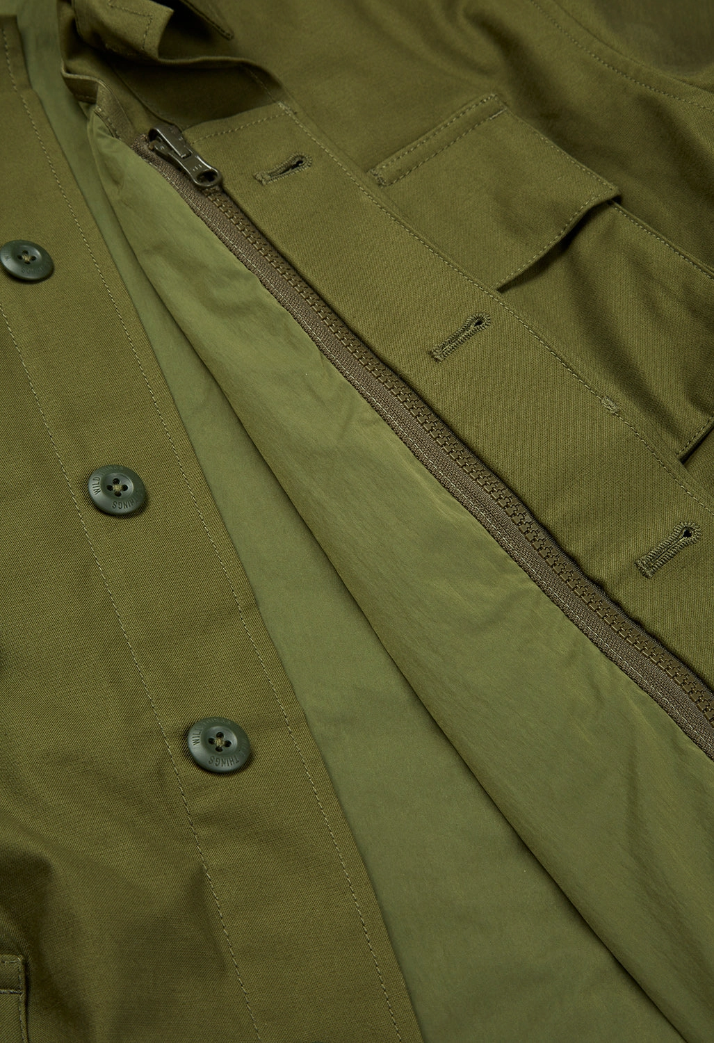 Bold Statement Oversized style Wild Things Men's Bdu Quilting Attachable 3-in-1 Jacket - Olive Drab