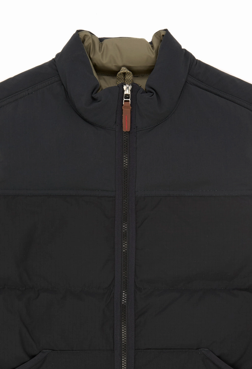 Evening Out Reinforced Shoulders Danner Zig Zag Down Vest - Black