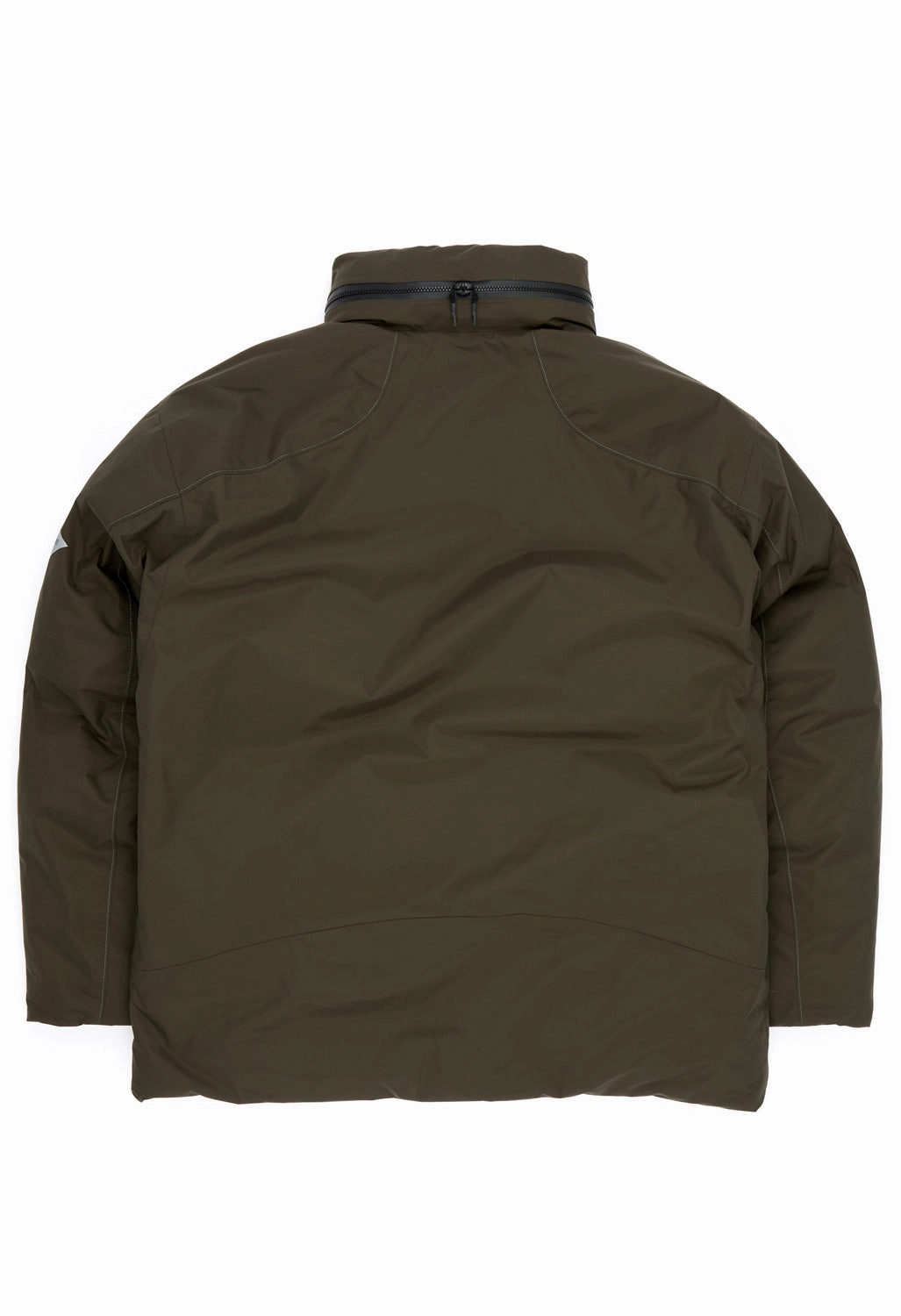 Crisp Detail and wander Men's Rain Proof Down Jacket - Dark Khaki