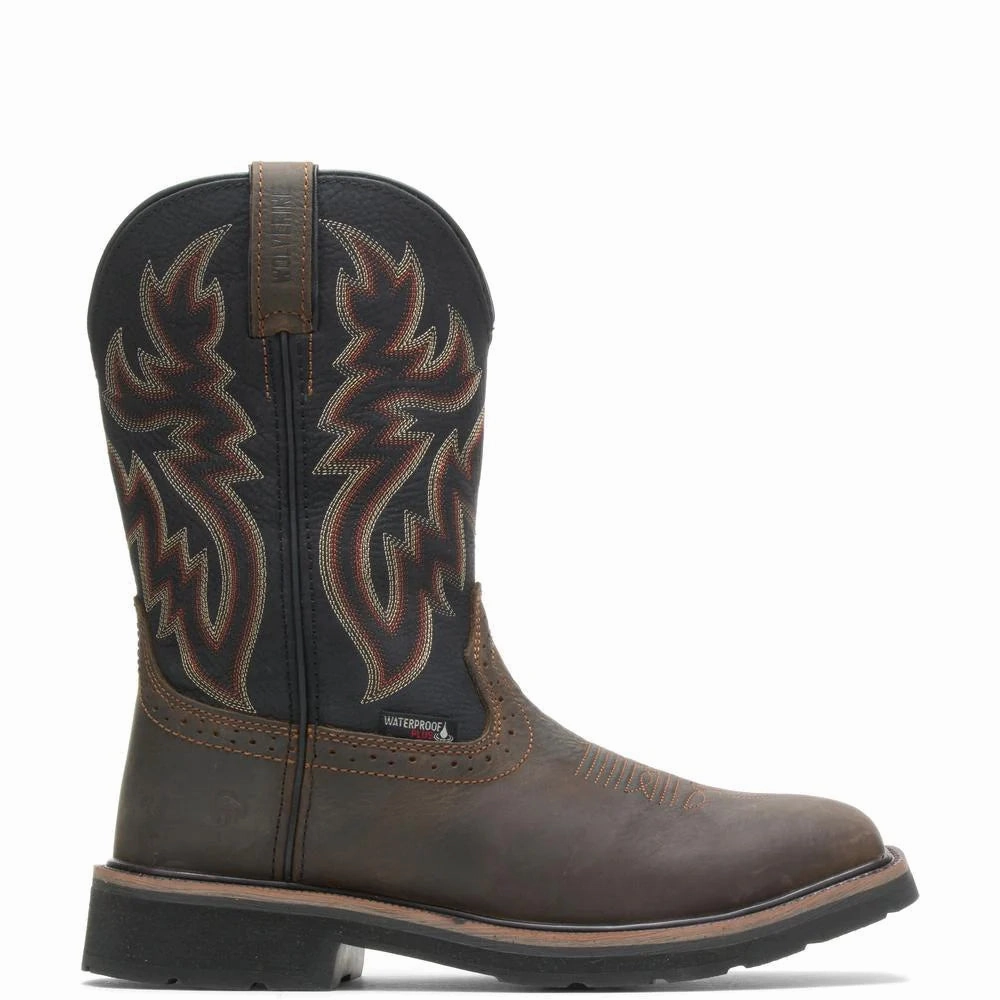 Ergonomic Shape Men's Rancher Waterproof Wellington Work Boot