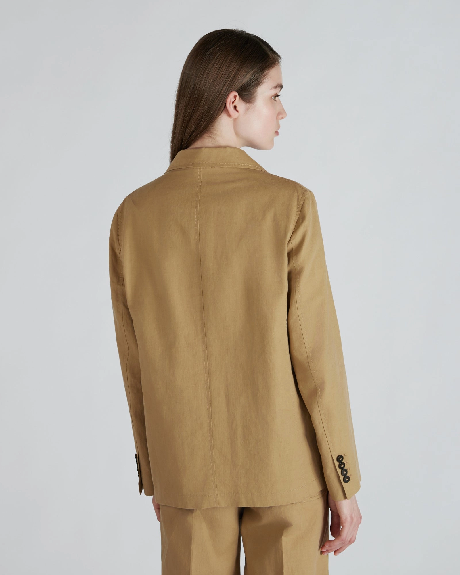 Easy Wear Cotton and linen canvas safari jacket