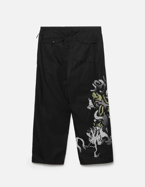 7082 Pointillist Dragon Embroidered Snopants? Black Movement Comfort