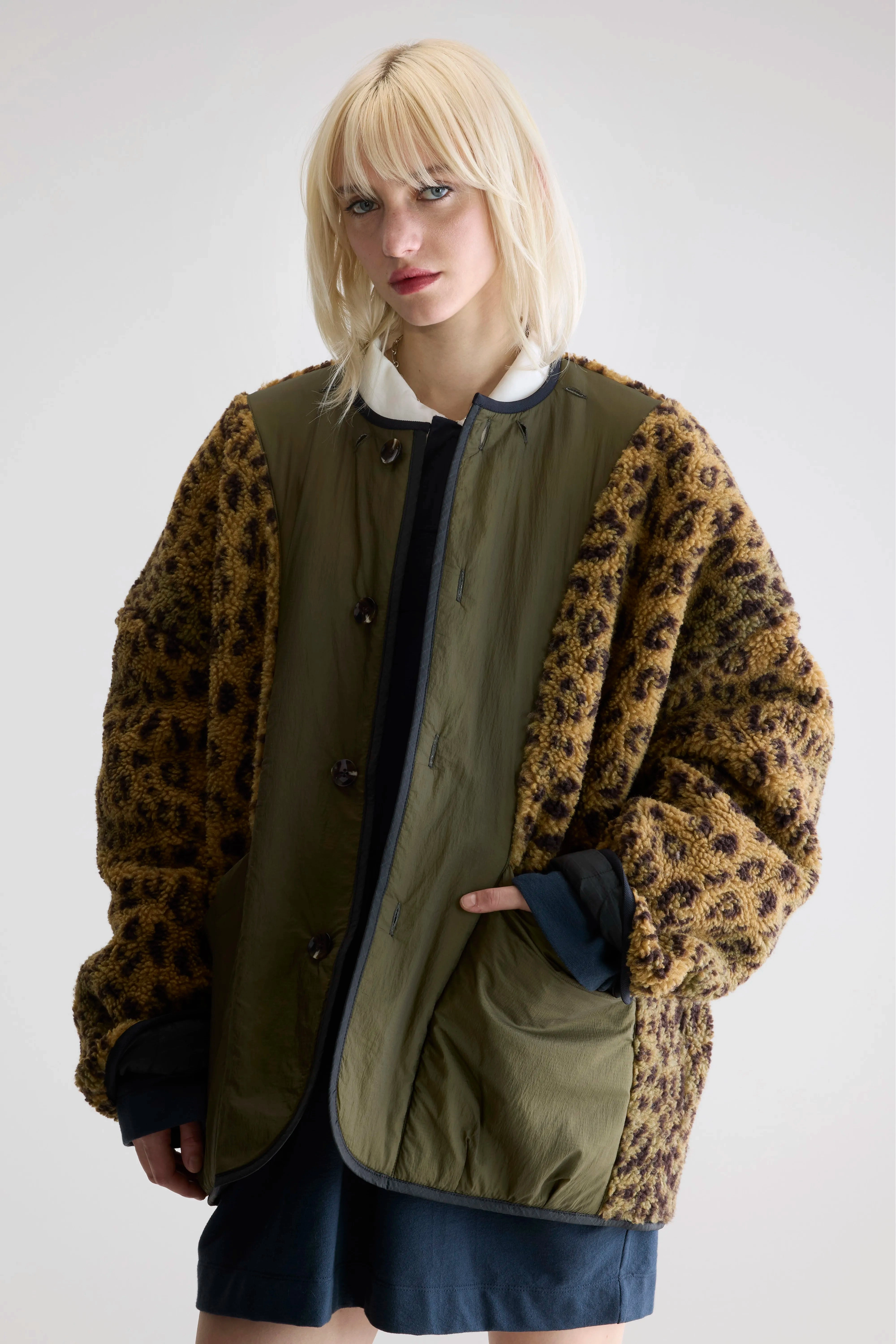 Reflective Bands Hampton teddy jacket (252 / W / BLACK SAND)