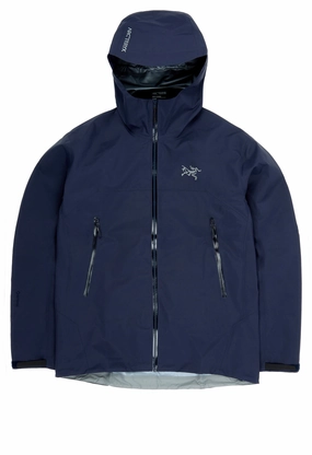 ZipperClosure Arc'teryx Men's Beta Jacket - Black Sapphire