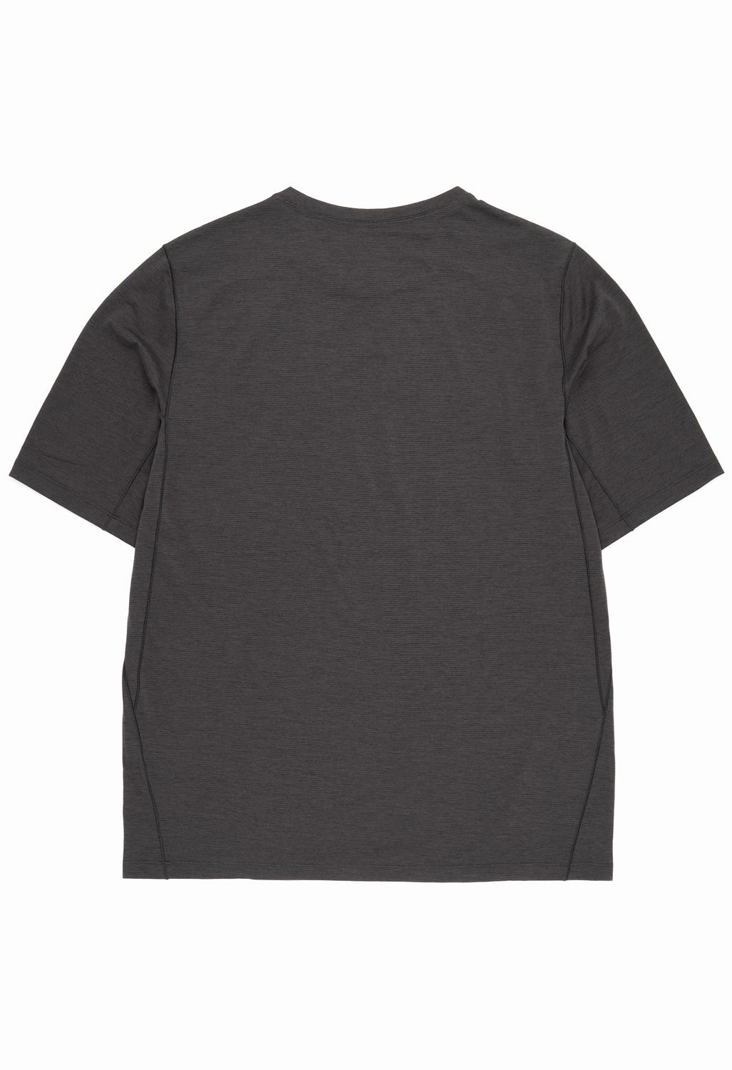 Arc'teryx Men's Cormac Logo T-Shirt - Black Heather Hypoallergenic Textile Basic Piece