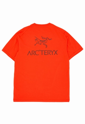 Non Irritating Seams Arc'teryx Men's Kragg SL Bird Word T-Shirt - Dynasty / Mars