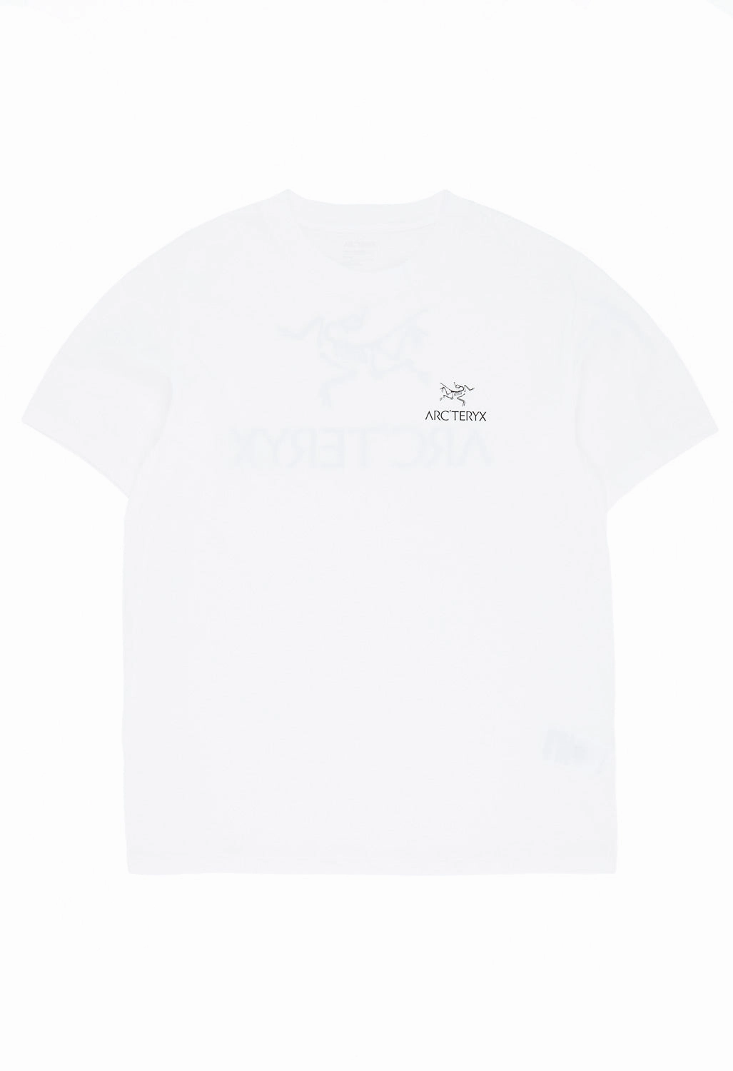 Arc'teryx Men's Kragg SL Bird Word T-Shirt - White Light / Black Vibrant Colors Running Speed