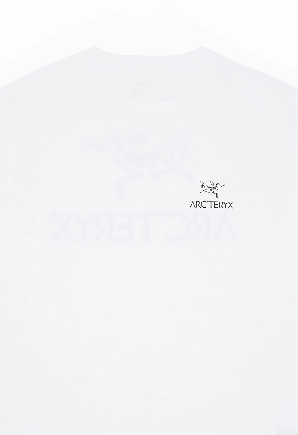Everyday Essential UPF Rated Fabric Arc'teryx Men's Kragg SL Bird Word T-Shirt - White Light / Black