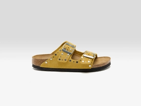 Arch Support Footbed Flex Groove Engineering Arizona Rivet for Women  (251 / W / YELLOW)