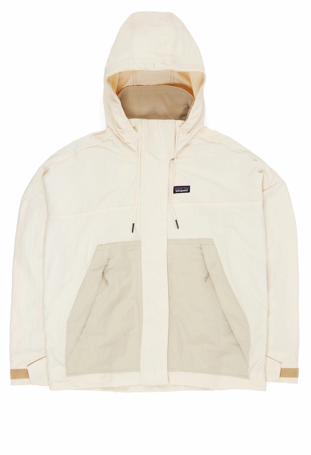 High Collar Design Magnetic Closure Patagonia Women's Skysail Jacket - Natural