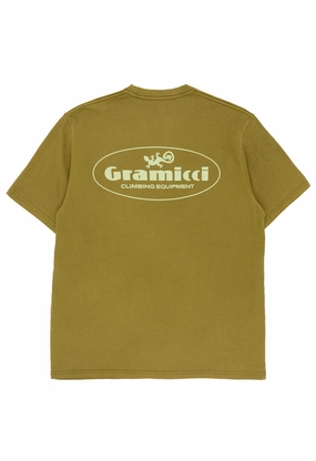 Stretchable Weave All Season Wear Gramicci Men's Climbing Equipment T-Shirt - Green