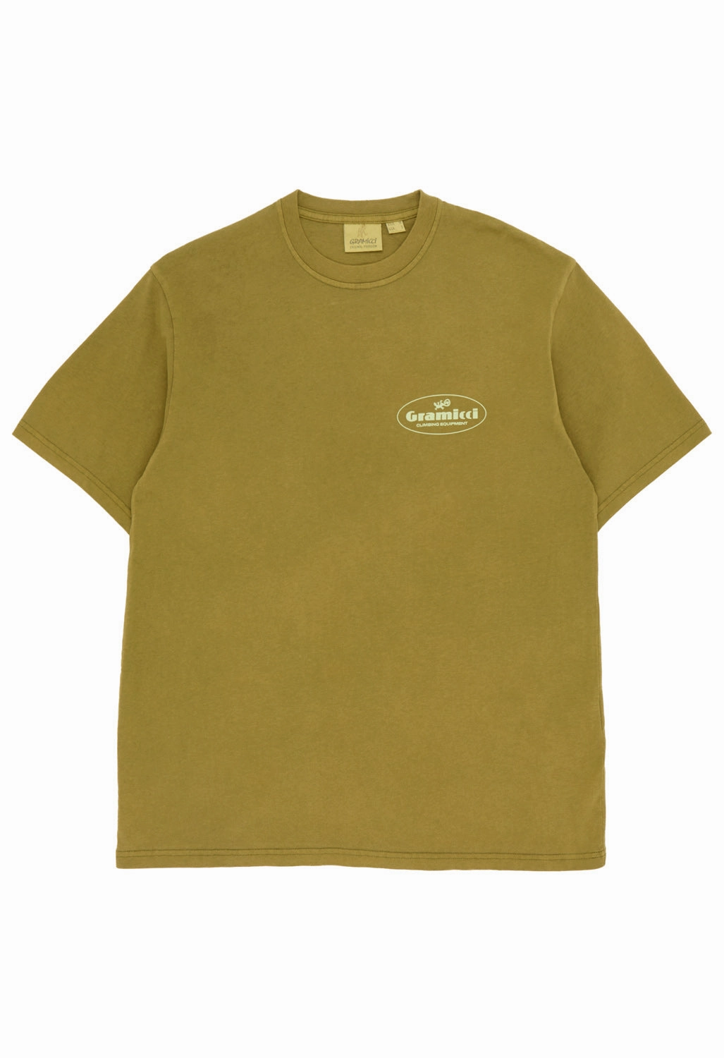 Gramicci Men's Climbing Equipment T-Shirt - Green Comfy Flex Leisure Wear