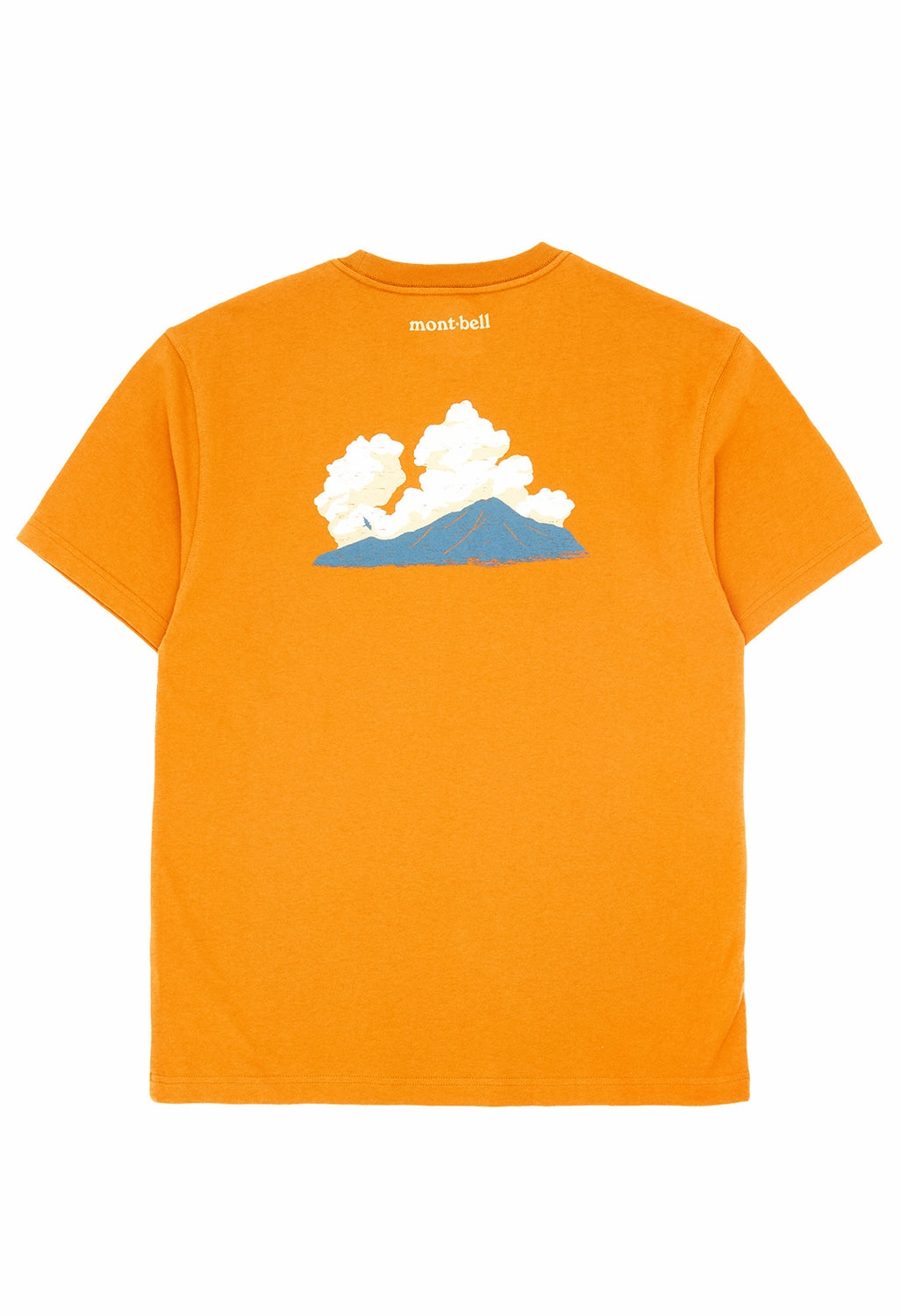 Montbell Men's Pear Skin Cotton Natsu Kumo T-Shirt - Orange Trendy Vibes Wear