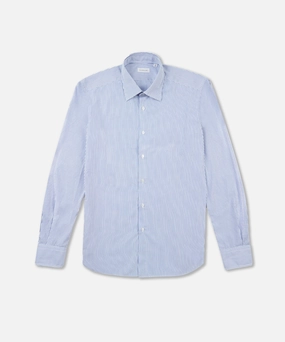 Slim-fit cotton shirt Stretch Fit Technology Embroidered Detail