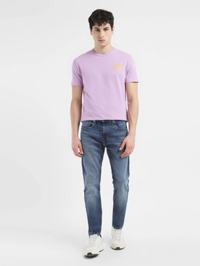 Men's 512 Blue Slim Tapered Fit Mid Rise Jeans Chill Mode Athlete Fit High Quality