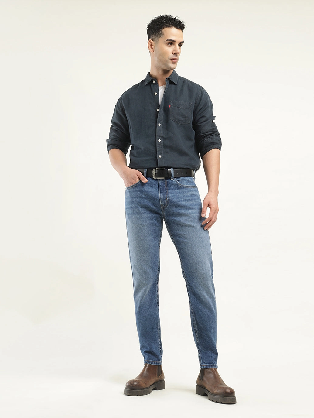 Men's 512 Indigo Slim Tapered Fit Mid Rise Jeans Classic Vibe