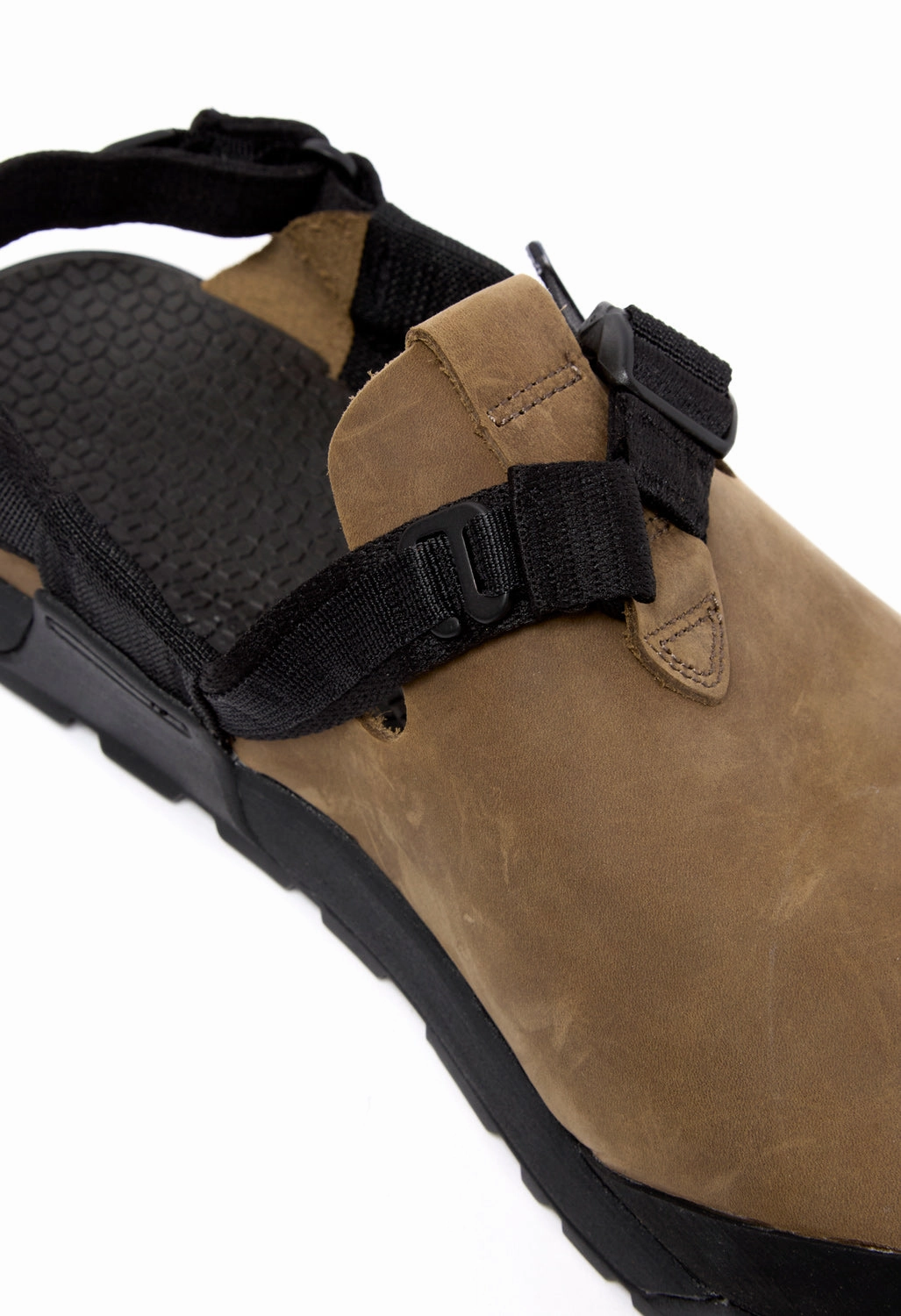 Casual Outdoor Shoes Bedrock Sandals Mountain Clog - Driftwood Grey Nubuck Leather