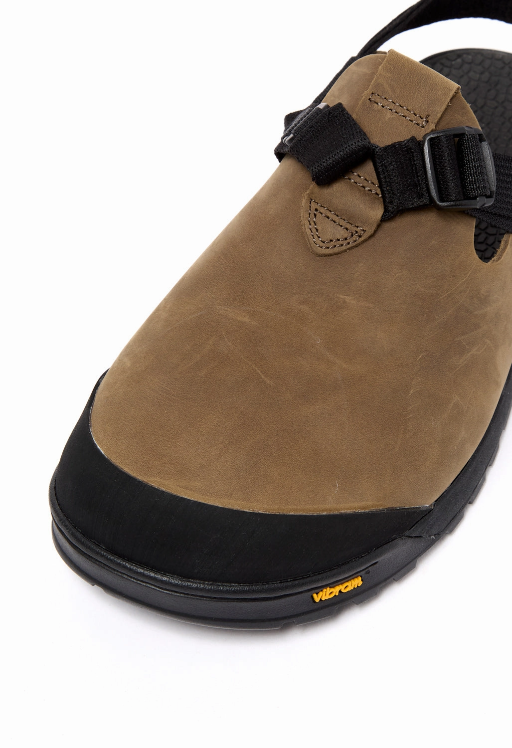 Bedrock Sandals Mountain Clog - Driftwood Grey Nubuck Leather Black Chic Light Footwear