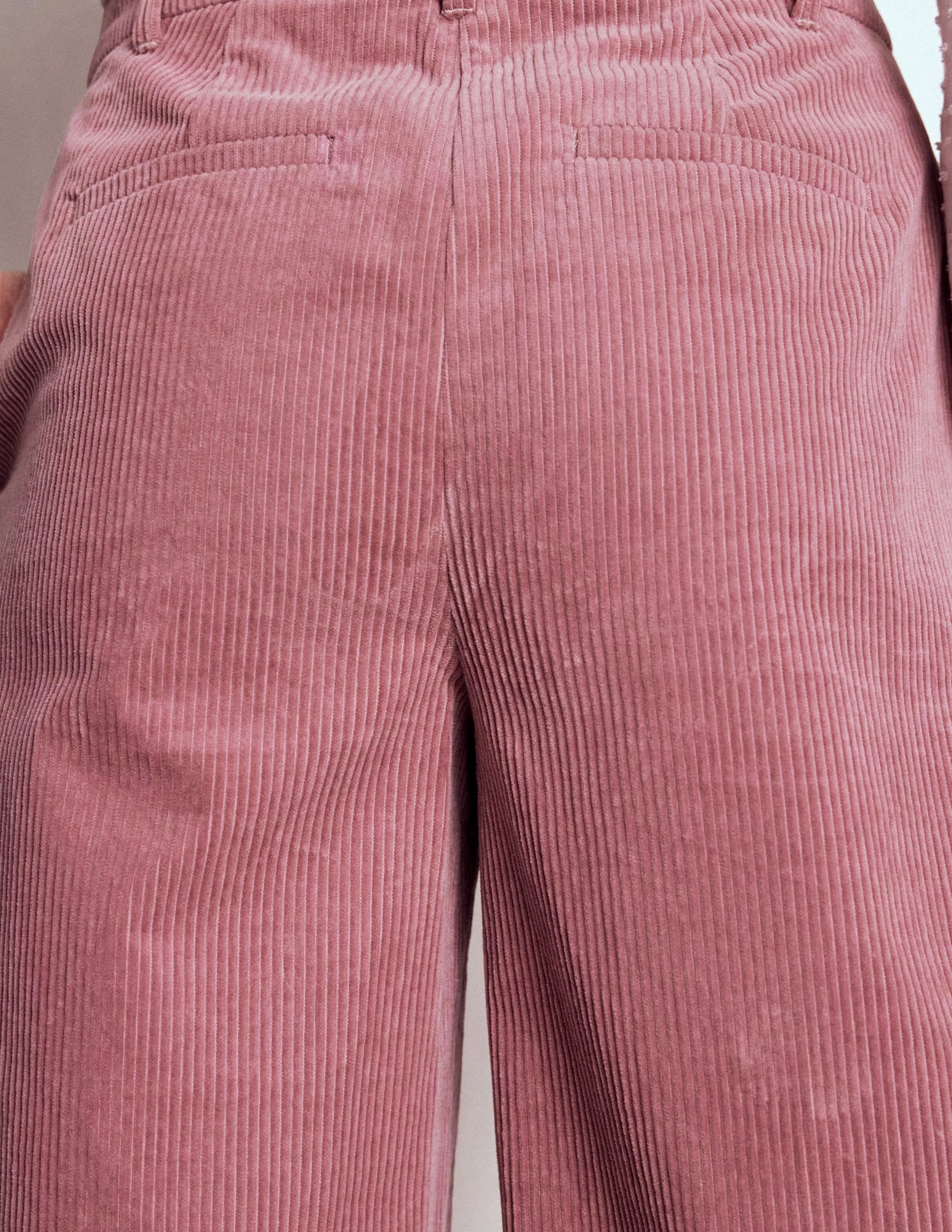 Belgravia Cord Trousers-Blushing Rose Comfort Stretch Windproof Design