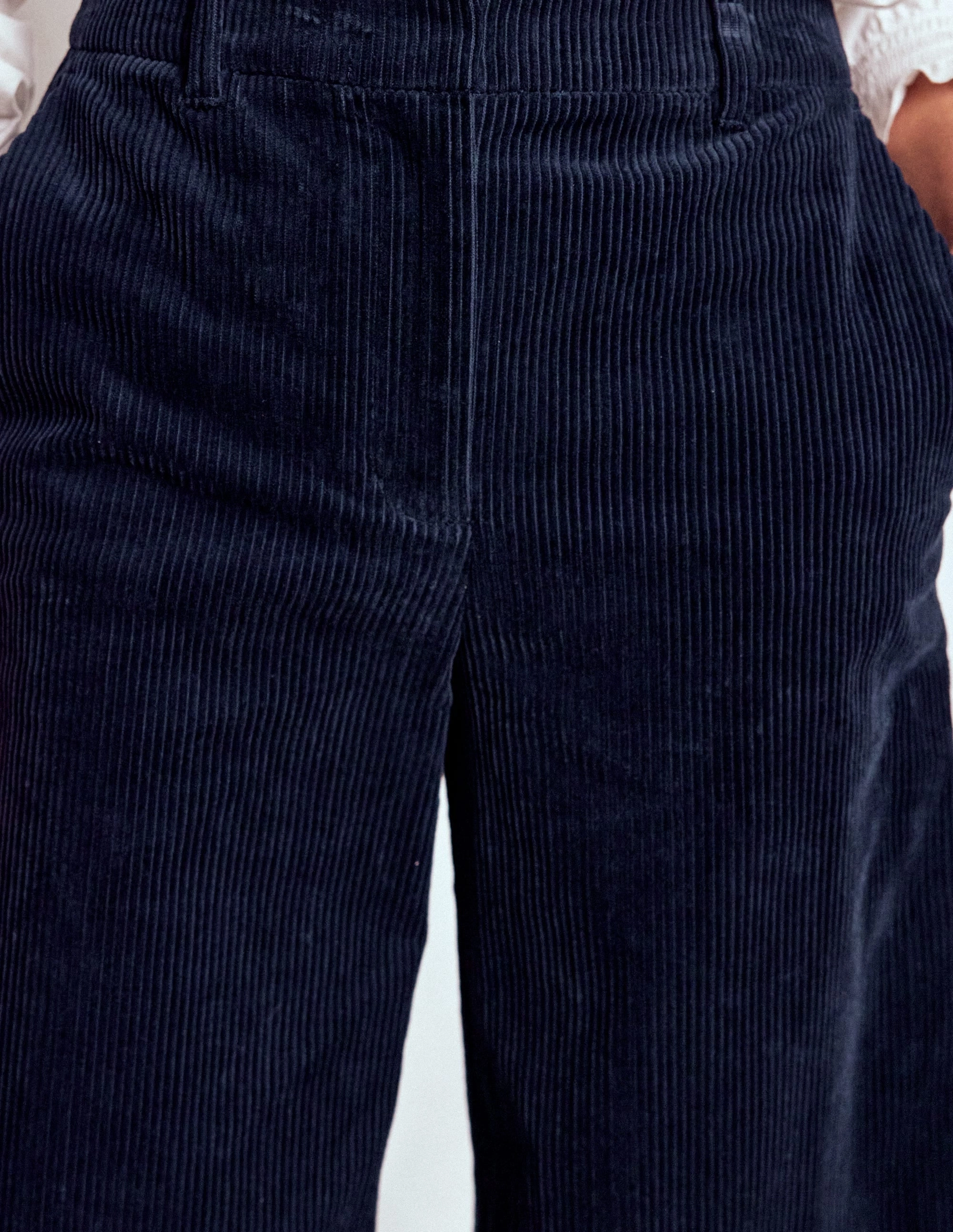 Belgravia Cord Trousers-Navy Essential Comfort Wear Active Utility