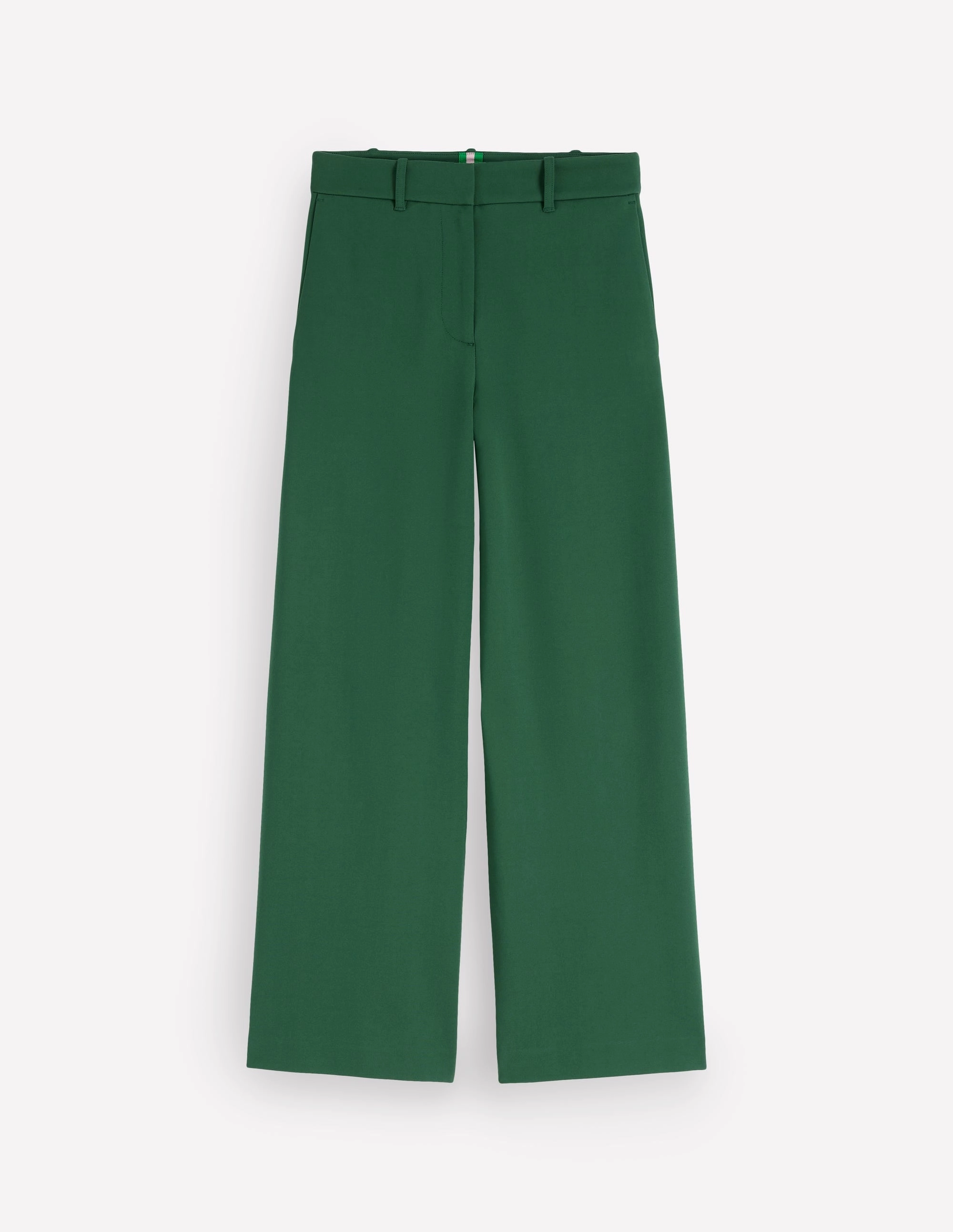 Belgravia Ponte Crop Trousers-Hunter Green Comfortable Fit Look