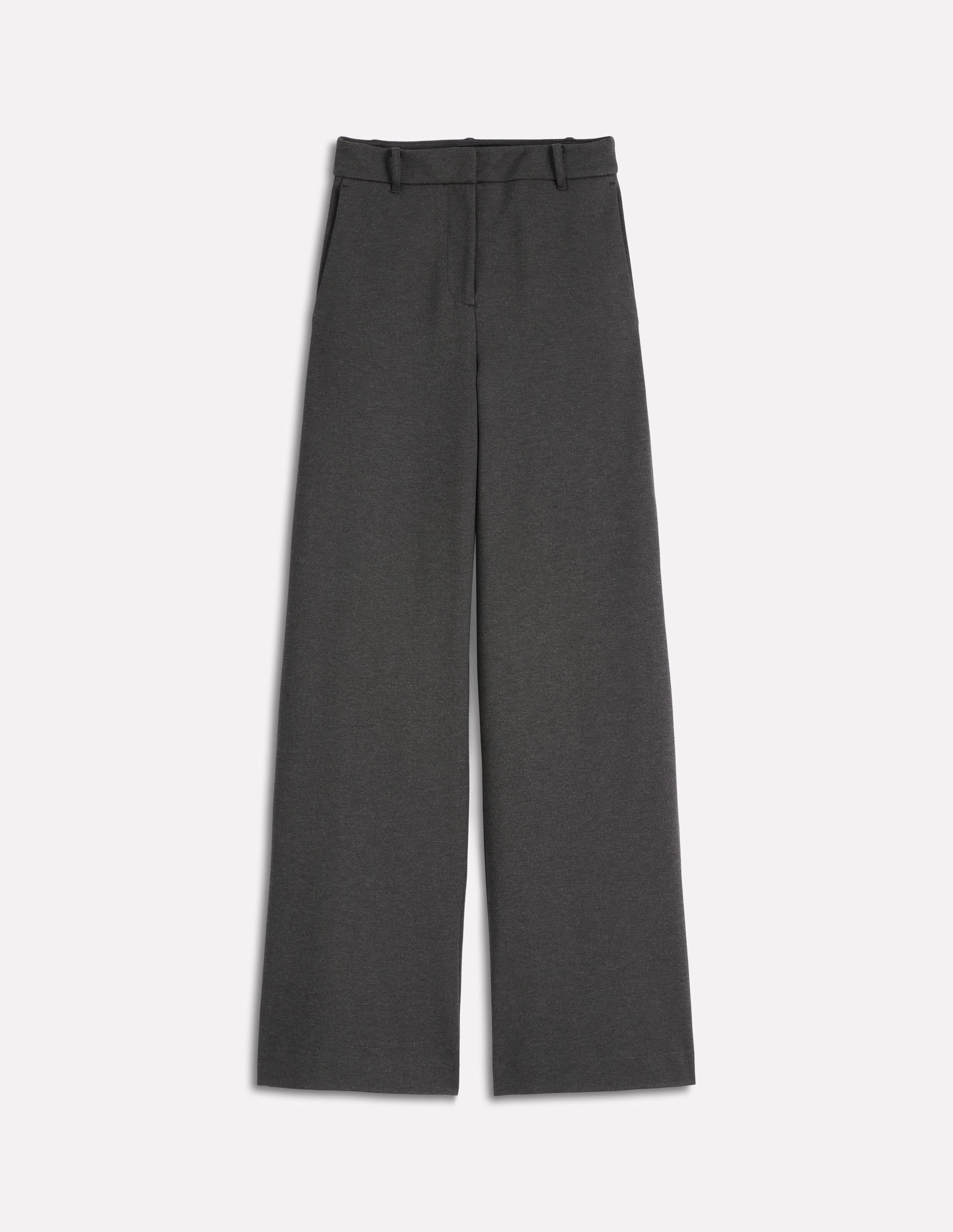 Belgravia Ponte Trousers-Charcoal Grey Chilly Weather Comfort