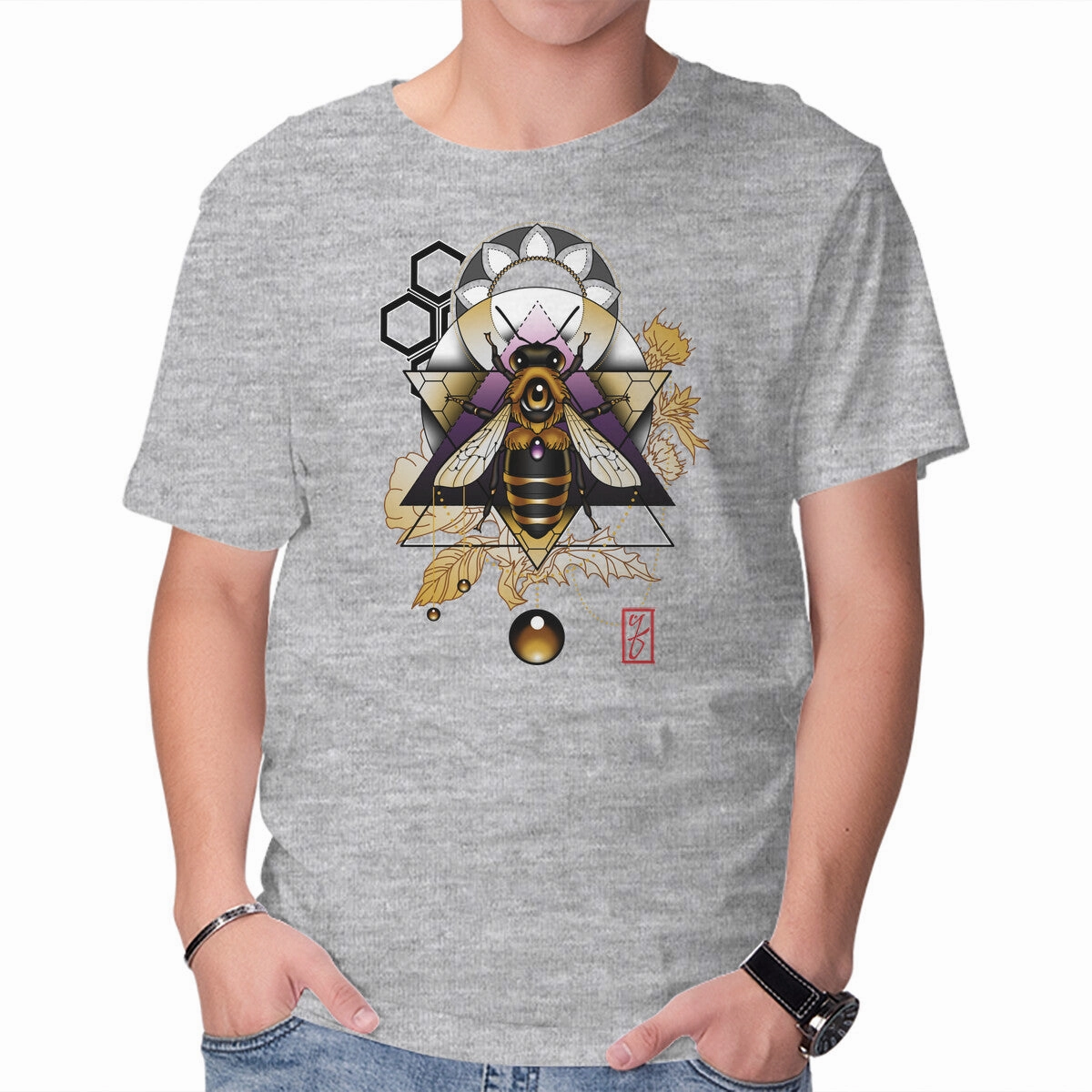 EcoFriendly Dye futuristic Honey Bee